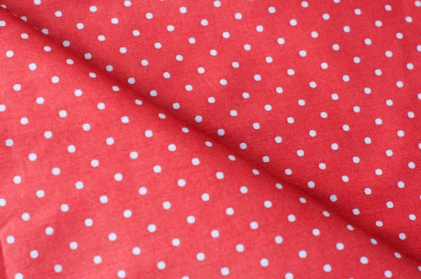 istock Red Background white polka dot pattern fabric computer graphic design photo stock from Thailand 1397229088