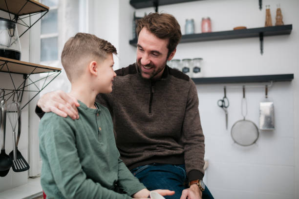 istock Father and son bonding in the kitchen 1397234616