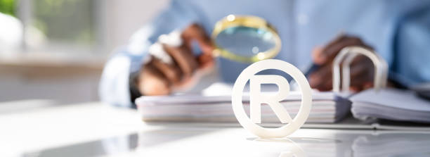 istock White Registered Trademark Sign Near Documents 1397234875