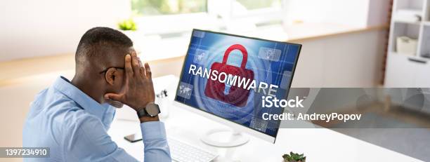 Person Looking At Computer Screen Stock Photo - Download Image Now - Ransomware, Business, 35-39 Years