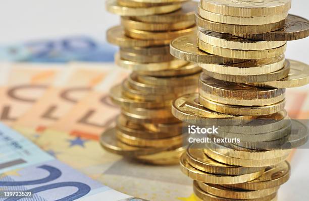 Coins And Bank Notes Stock Photo - Download Image Now - Backgrounds, Coin, Currency