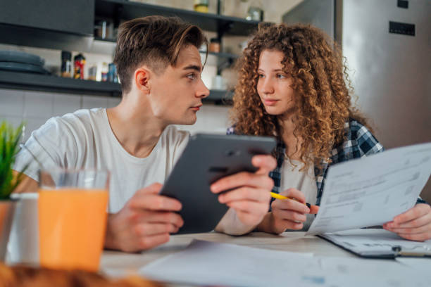 istock Couple managing home finance 1397235493