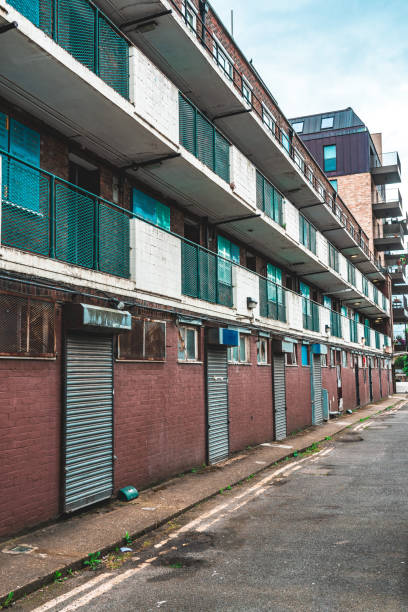 istock Old council tower block in London , UK 1397237075