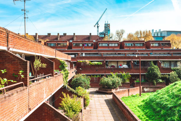 istock Old council tower block in London , UK 1397237215