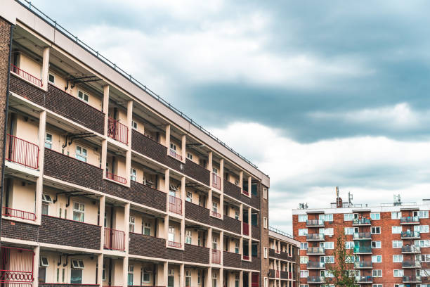 istock Old council tower block in London , UK 1397237277