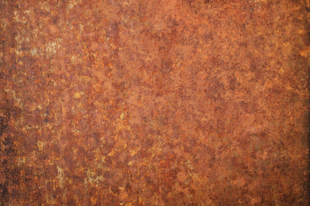 istock rusty metal texture, rustic background. brown steel plate 1397238250