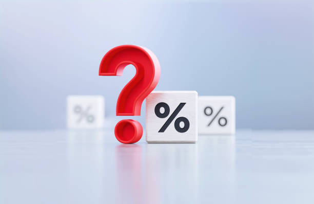 istock Red Question Mark And Percentage Sign Written White Cubes Sitting Before Defocused  Background 1397239040