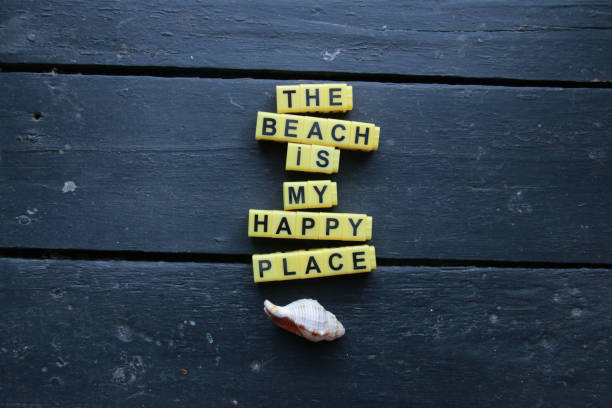 istock the beach is my happy place, motivation background 1397240283