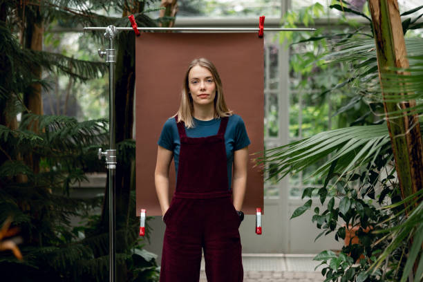 istock Young woman in a botanical garden 1397241139