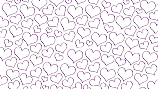 Vector seamless pattern with little hearts. Repeating background with Valentine day symbols. Texture with love concept