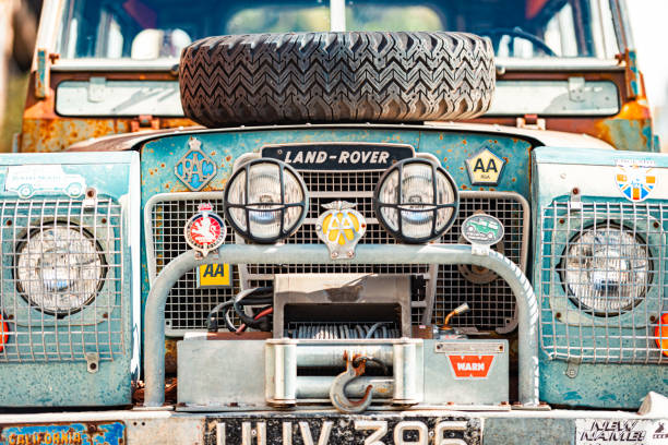 San Francisco, United States of America - October 30, 2016: Old Land Rover in the street. California, Unites States of America.
