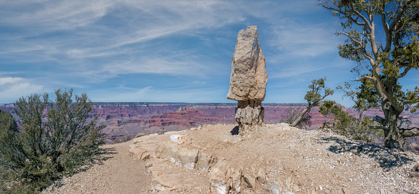 Shoshone Point can be accessed via an unmarked trail and is one of the rare places you can experience solitude at Grand Canyon National Park in Arizona, USA.
