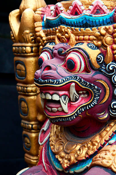 istock Balinese wooden Barong Statue 139725407