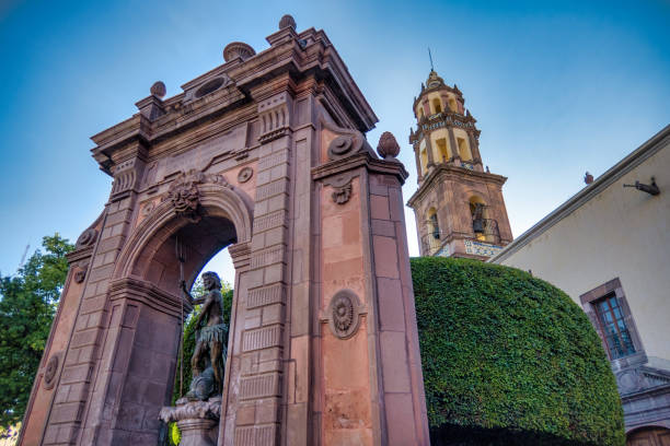 Fountain of Neptune in Queretaro, Mexico A Fountain of Neptune in Queretaro, Mexico queretaro city stock pictures, royalty-free photos & images