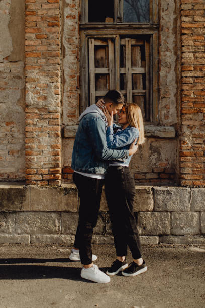 istock Happy couple looking at each other 1397259333