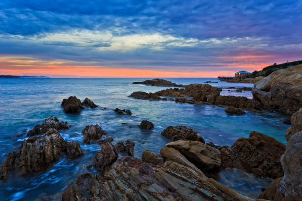 istock Sea Tathra rocks low edge rise 1397261193