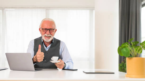 istock Confident experienced executive showing thumbs up 1397261943