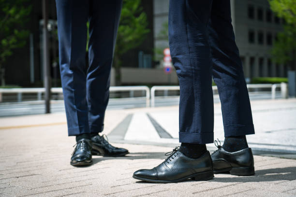 businessman shoes - business human foot shoe men imagens e fotografias de stock