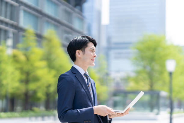 istock Businessman in the office district 1397275262