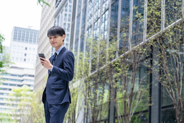 istock Businessman in the office district 1397276136