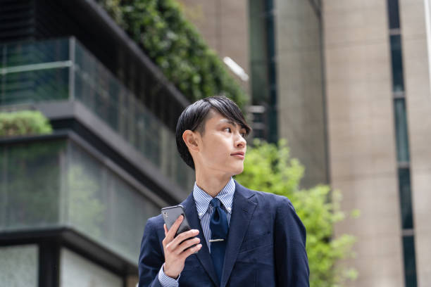istock Businessman in the office district 1397276170
