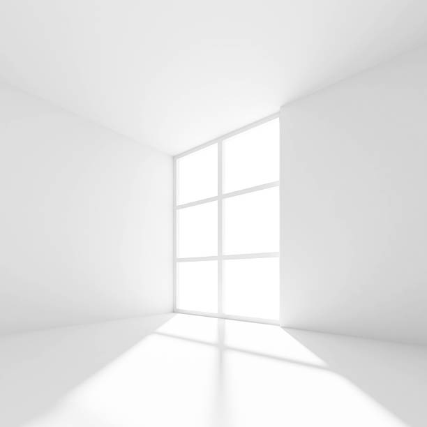 istock Light interior with big window in a big room 139728265
