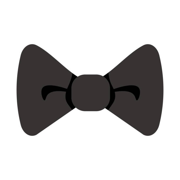 390+ Black Bow Tie White Background Stock Illustrations, Royalty-Free ...