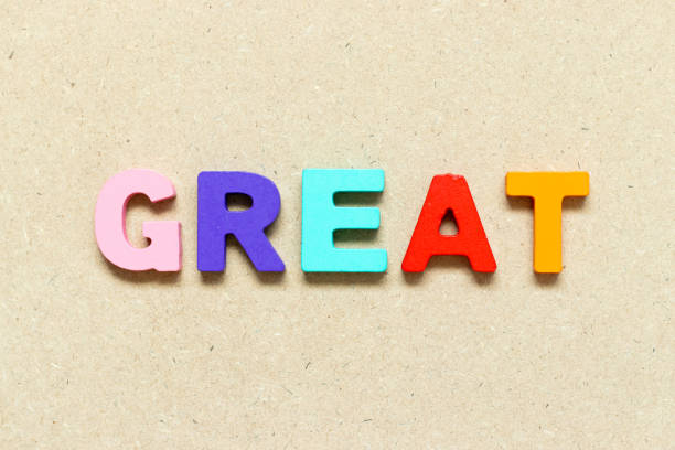 istock Color alphabet letter with word great on wood background 1397295533