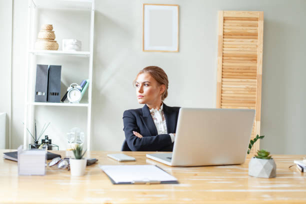 istock Young businesswoman in office 1397295555