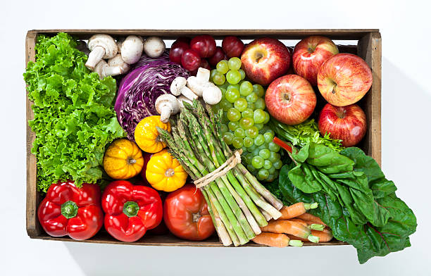 istock Crate filled with fruits and vegetables 139729595