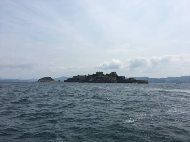 istock The front of Hashima island 1397300861