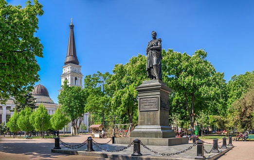 Statue of Christopher Columbus in Grant Park, Chicago.