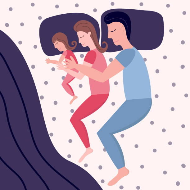Dad Napping Dad Napping With Kids Illustrations, Royalty-Free Vector Graphics ...