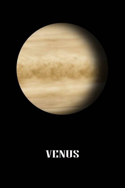 Planet Venus illustration  ( Elements of this image furnished by NASA. Credit must be given and cited to NASA ). 3D rendering - https://maps.jpl.nasa.gov/venus.html