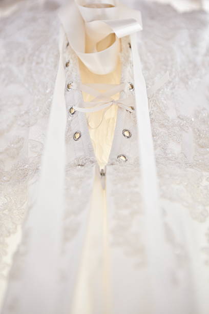 wedding dress stock photo