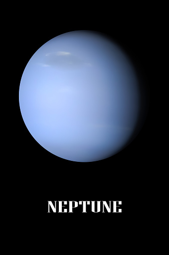 Neptune planet illustration ( Elements of this image furnished by NASA. Credit must be given and cited to NASA ). 3D  - https://svs.gsfc.nasa.gov/4559