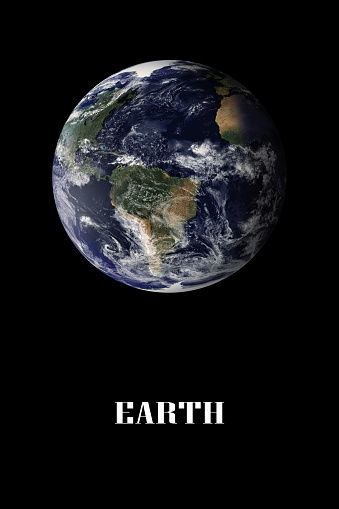 Illustration of the planet Earth  ( Elements of this image furnished by NASA. Credit must be given and cited to NASA ). 3D rendering - https://visibleearth.nasa.gov/collection/1484/blue-marble?page=2