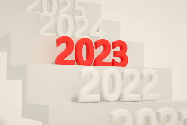 istock 2023 new year on ladder 1397311663
