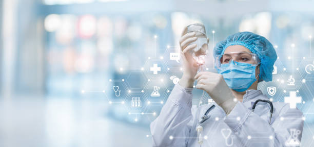 istock The doctor prepares the system for intra-drip infusions . 1397314573
