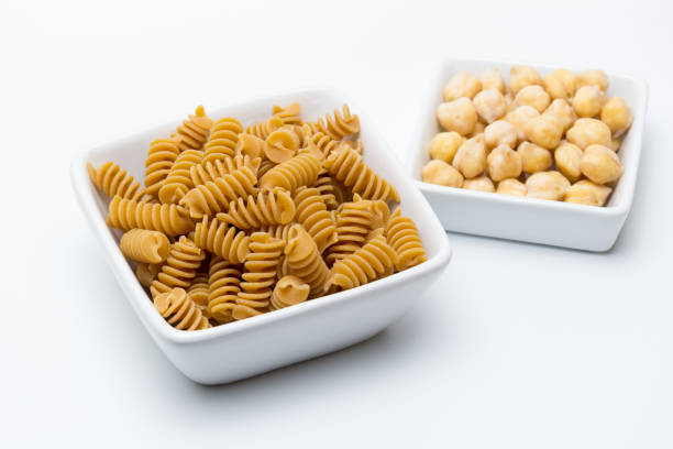 Food with the philosophy of pasta but made with chickpea flour to improve its properties.