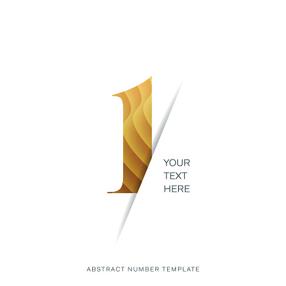 Abstract number template. Anniversary number template isolated, anniversary icon label, anniversary symbol stock illustration