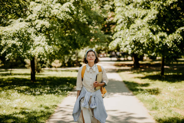 istock Freelancer looking for a spot in park 1397317709