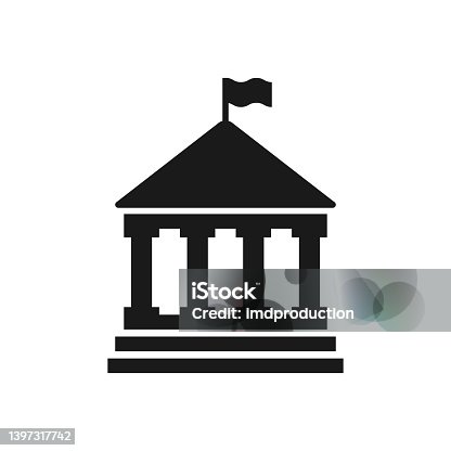 istock Municipal building icon. City hall vector from Architecture 1397317742