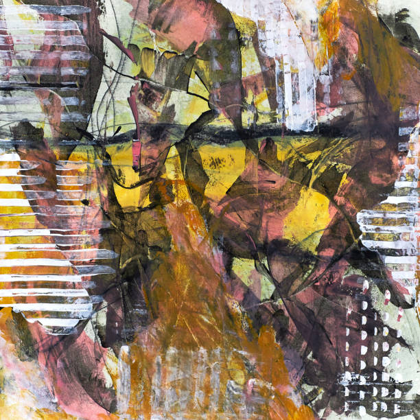 istock Abstract background from the smears of acrylic paint. Mixing multicolored oil paint. Textured arrangements. Abstract modern print . Deco art. Poster. 1397322838