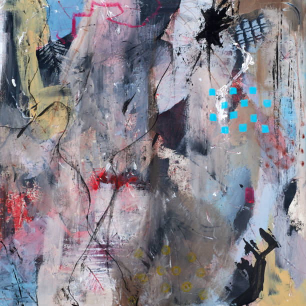 istock Abstract background from the smears of acrylic paint. Mixing multicolored oil paint. Textured arrangements. Abstract modern print . Deco art. Poster. 1397323206