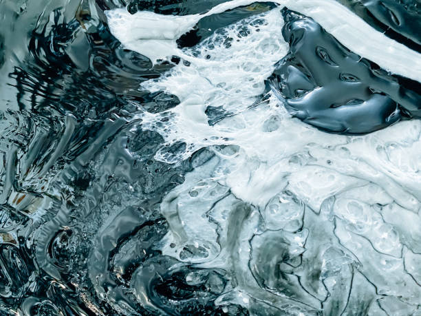 istock Close-up Melted plastic from Purging material or Clean screw of machine injection. 1397323372