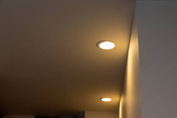 istock Ceiling downlight to illuminate the aisle 1397324456