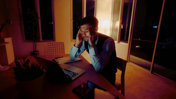 istock Employees work until they have headaches and are tired at night. 1397325476
