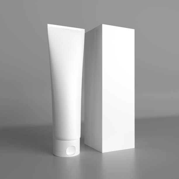istock 3d rendering, packaging template for cream or cosmetics with box, mockup for design 1397326016