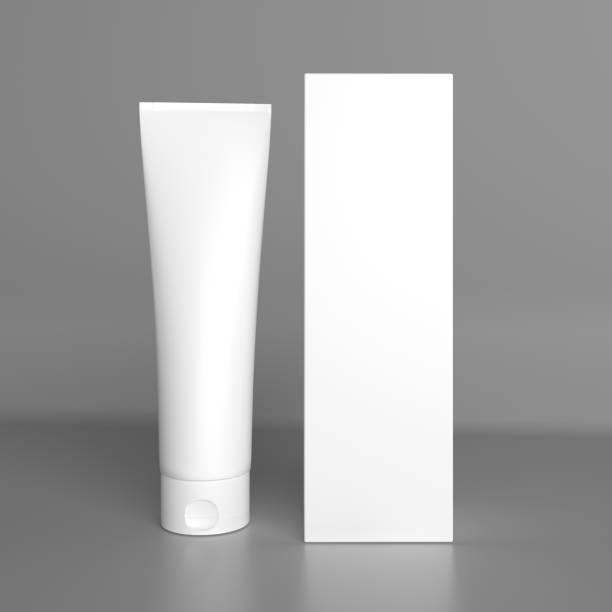 istock 3d rendering, packaging template for cream or cosmetics with box, mockup for design 1397326019